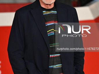 Luc Merenda attends the ''Paradiso in vendita'' red carpet during the 19th Rome Film Festival at Auditorium Parco Della Musica in Rome, Ital...