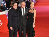 Fausto Brizzi, Luca Barbareschi, and Silvia Salis attend the ''Paradiso in vendita'' red carpet during the 19th Rome Film Festival at Audito...