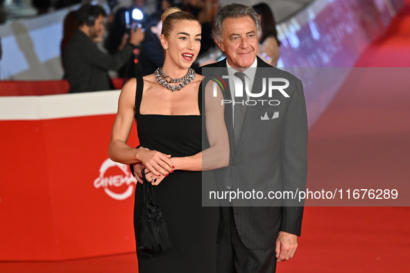 Silvia Salis and Luca Barbareschi attend the ''Paradiso in vendita'' red carpet during the 19th Rome Film Festival at Auditorium Parco Della...