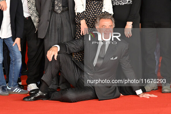 Luca Barbareschi attends the ''Paradiso in vendita'' red carpet during the 19th Rome Film Festival at Auditorium Parco Della Musica in Rome,...