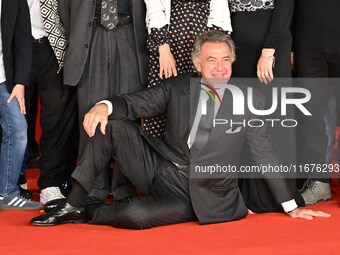 Luca Barbareschi attends the ''Paradiso in vendita'' red carpet during the 19th Rome Film Festival at Auditorium Parco Della Musica in Rome,...