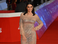 Donatella Finocchiaro attends the ''Paradiso in vendita'' red carpet during the 19th Rome Film Festival at Auditorium Parco Della Musica in...