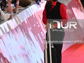 Vinicio Capossela attends the ''Natale fuori orario'' red carpet during the 19th Rome Film Festival at Auditorium Parco Della Musica in Rome...