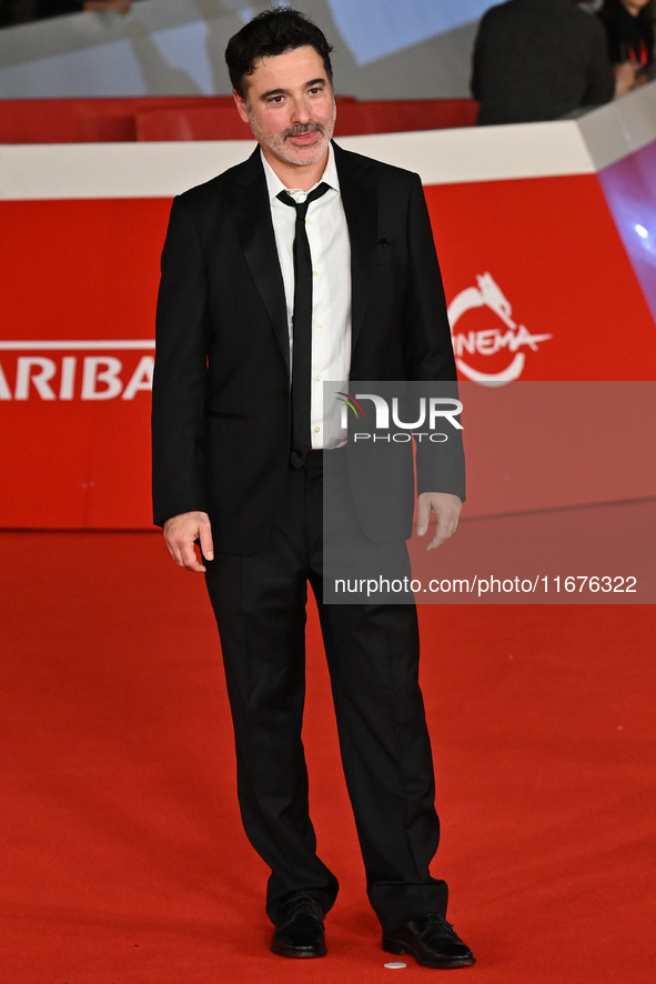 Gianfranco Firriolo attends the ''Natale fuori orario'' red carpet during the 19th Rome Film Festival at Auditorium Parco Della Musica in Ro...