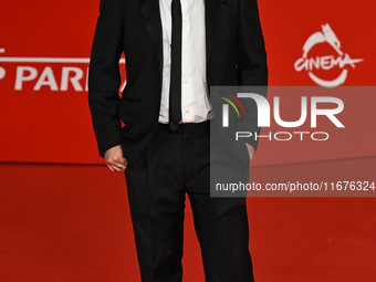 Gianfranco Firriolo attends the ''Natale fuori orario'' red carpet during the 19th Rome Film Festival at Auditorium Parco Della Musica in Ro...