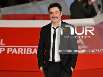 Gianfranco Firriolo attends the ''Natale fuori orario'' red carpet during the 19th Rome Film Festival at Auditorium Parco Della Musica in Ro...