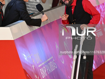 Vinicio Capossela attends the ''Natale fuori orario'' red carpet during the 19th Rome Film Festival at Auditorium Parco Della Musica in Rome...