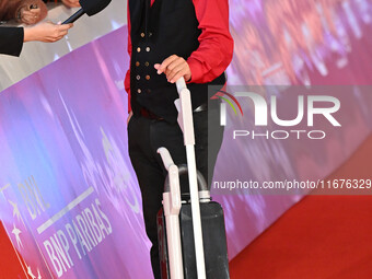 Vinicio Capossela attends the ''Natale fuori orario'' red carpet during the 19th Rome Film Festival at Auditorium Parco Della Musica in Rome...