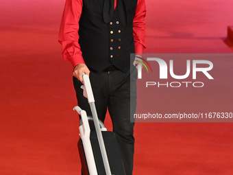 Vinicio Capossela attends the ''Natale fuori orario'' red carpet during the 19th Rome Film Festival at Auditorium Parco Della Musica in Rome...