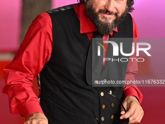 Vinicio Capossela attends the ''Natale fuori orario'' red carpet during the 19th Rome Film Festival at Auditorium Parco Della Musica in Rome...