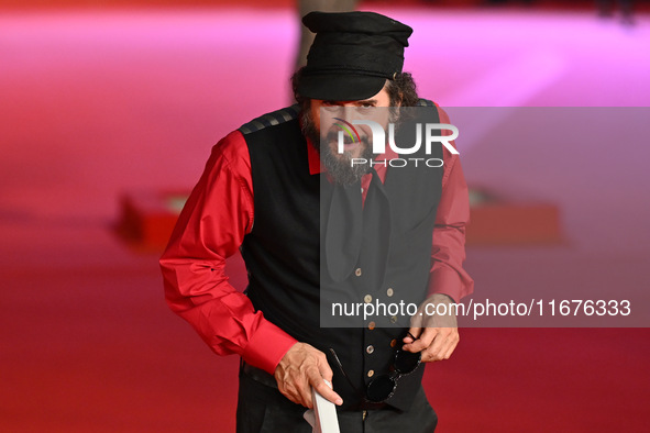 Vinicio Capossela attends the ''Natale fuori orario'' red carpet during the 19th Rome Film Festival at Auditorium Parco Della Musica in Rome...