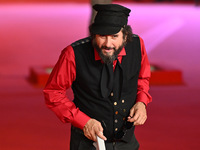 Vinicio Capossela attends the ''Natale fuori orario'' red carpet during the 19th Rome Film Festival at Auditorium Parco Della Musica in Rome...