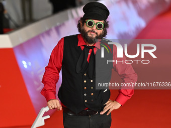 Vinicio Capossela attends the ''Natale fuori orario'' red carpet during the 19th Rome Film Festival at Auditorium Parco Della Musica in Rome...