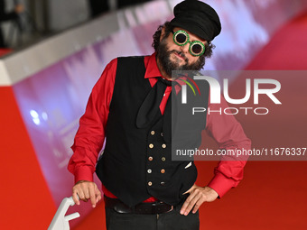 Vinicio Capossela attends the ''Natale fuori orario'' red carpet during the 19th Rome Film Festival at Auditorium Parco Della Musica in Rome...