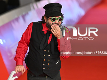 Vinicio Capossela attends the ''Natale fuori orario'' red carpet during the 19th Rome Film Festival at Auditorium Parco Della Musica in Rome...