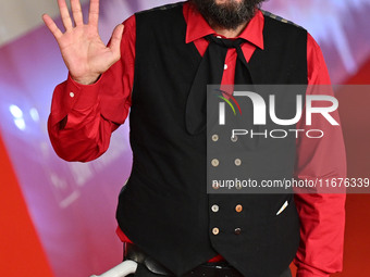 Vinicio Capossela attends the ''Natale fuori orario'' red carpet during the 19th Rome Film Festival at Auditorium Parco Della Musica in Rome...