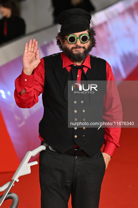 Vinicio Capossela attends the ''Natale fuori orario'' red carpet during the 19th Rome Film Festival at Auditorium Parco Della Musica in Rome...