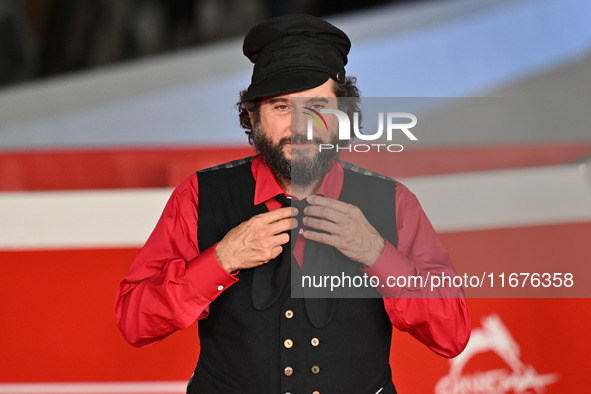 Vinicio Capossela attends the ''Natale fuori orario'' red carpet during the 19th Rome Film Festival at Auditorium Parco Della Musica in Rome...