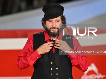 Vinicio Capossela attends the ''Natale fuori orario'' red carpet during the 19th Rome Film Festival at Auditorium Parco Della Musica in Rome...