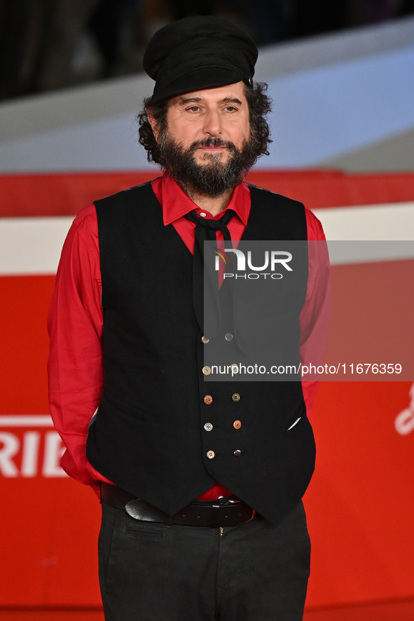 Vinicio Capossela attends the ''Natale fuori orario'' red carpet during the 19th Rome Film Festival at Auditorium Parco Della Musica in Rome...