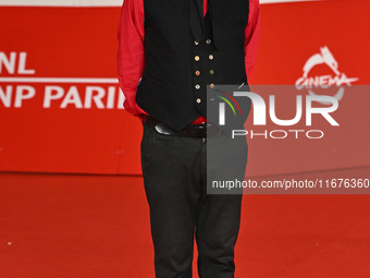 Vinicio Capossela attends the ''Natale fuori orario'' red carpet during the 19th Rome Film Festival at Auditorium Parco Della Musica in Rome...