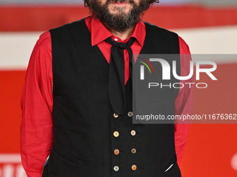 Vinicio Capossela attends the ''Natale fuori orario'' red carpet during the 19th Rome Film Festival at Auditorium Parco Della Musica in Rome...