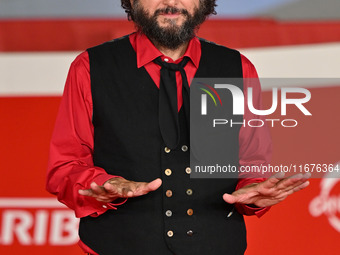 Vinicio Capossela attends the ''Natale fuori orario'' red carpet during the 19th Rome Film Festival at Auditorium Parco Della Musica in Rome...