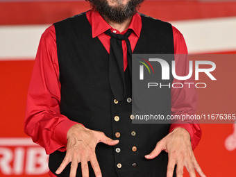 Vinicio Capossela attends the ''Natale fuori orario'' red carpet during the 19th Rome Film Festival at Auditorium Parco Della Musica in Rome...