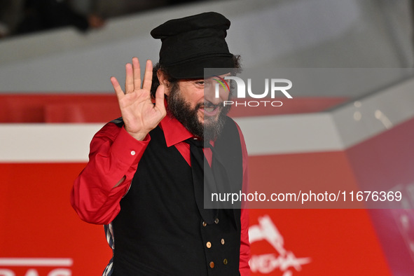 Vinicio Capossela attends the ''Natale fuori orario'' red carpet during the 19th Rome Film Festival at Auditorium Parco Della Musica in Rome...