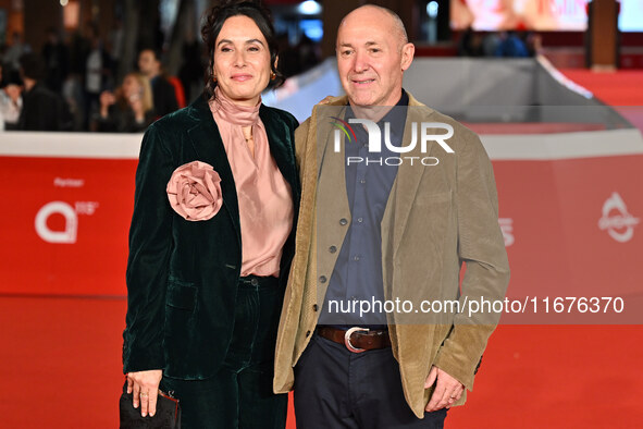 Guests attend the ''Natale fuori orario'' red carpet during the 19th Rome Film Festival at Auditorium Parco Della Musica in Rome, Italy, on...