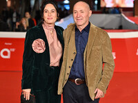 Guests attend the ''Natale fuori orario'' red carpet during the 19th Rome Film Festival at Auditorium Parco Della Musica in Rome, Italy, on...