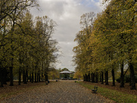 A general autumnal view of the Bandstand in Ropner Park in Stockton on Tees, United Kingdom, on October 18, 2024. Parks and green spaces lik...