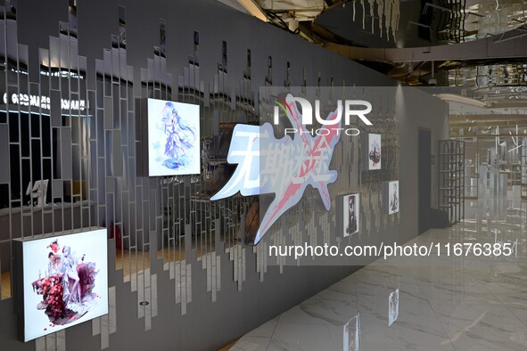 A view of the Light Film exhibition themed on the game ''Path to Nowhere'' in Shanghai, China, on October 18, 2024. 