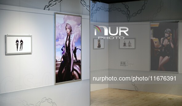 A view of the Light Film exhibition themed on the game ''Path to Nowhere'' in Shanghai, China, on October 18, 2024. 