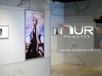 A view of the Light Film exhibition themed on the game ''Path to Nowhere'' in Shanghai, China, on October 18, 2024. (