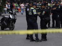 A police operation follows an attack on Diana Sanchez Barrios, leader of traders in the Historic Centre of Mexico City, Mexico, on October 1...