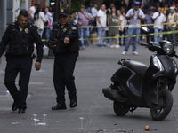 A police operation follows an attack on Diana Sanchez Barrios, leader of traders in the Historic Centre of Mexico City, Mexico, on October 1...