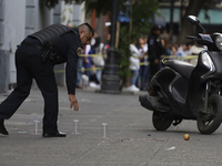 A police operation follows an attack on Diana Sanchez Barrios, leader of traders in the Historic Centre of Mexico City, Mexico, on October 1...