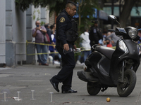 A police operation follows an attack on Diana Sanchez Barrios, leader of traders in the Historic Centre of Mexico City, Mexico, on October 1...