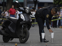 A police operation follows an attack on Diana Sanchez Barrios, leader of traders in the Historic Centre of Mexico City, Mexico, on October 1...