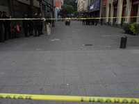 A police operation follows an attack on Diana Sanchez Barrios, leader of traders in the Historic Centre of Mexico City, Mexico, on October 1...