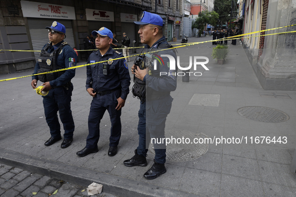 A police operation follows an attack on Diana Sanchez Barrios, leader of traders in the Historic Centre of Mexico City, Mexico, on October 1...