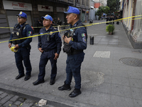 A police operation follows an attack on Diana Sanchez Barrios, leader of traders in the Historic Centre of Mexico City, Mexico, on October 1...