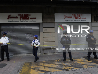 A police operation follows an attack on Diana Sanchez Barrios, leader of traders in the Historic Centre of Mexico City, Mexico, on October 1...