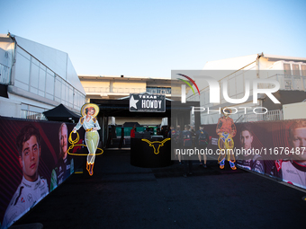 The Circuit of the Americas paddock is Texas-themed for the Formula 1 Pirelli United States Grand Prix in Austin, Texas, on October 17, 2024...