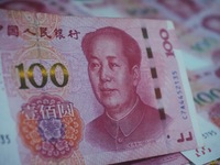 In Hangzhou, China, on October 18, 2024, a photo shows Chinese yuan. On the same day, the Bank of China, Industrial and Commercial Bank of C...