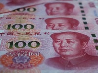 In Hangzhou, China, on October 18, 2024, a photo shows Chinese yuan. On the same day, the Bank of China, Industrial and Commercial Bank of C...