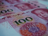 In Hangzhou, China, on October 18, 2024, a photo shows Chinese yuan. On the same day, the Bank of China, Industrial and Commercial Bank of C...