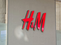 A H&M clothing flagship store is seen in Shanghai, China, on October 18, 2024. (