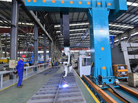 A worker works in a mechanical manufacturing enterprise in Qingzhou, China, on October 18, 2024. On the same day, the National Bureau of Sta...